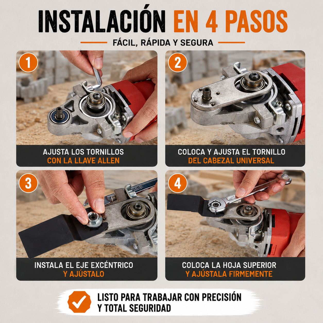 MULTICORTE PRO™ | Adaptador Multifunción 3 en 1 para Amoladora 🪚