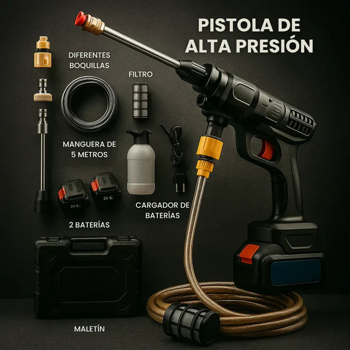 Hidrolavadora Inalambrica Jetforce™ + Pack de Accesorios + Maletin