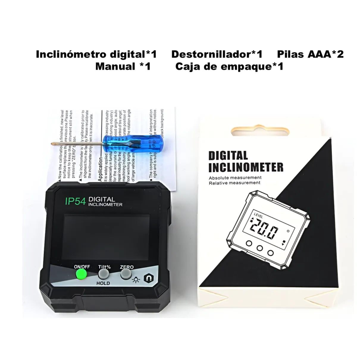 🧰INCLINÓMETRO DIGITAL
