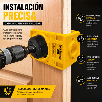 LockMaster Pro™ | Kit Profesional Para Instalar Cerraduras