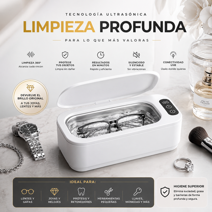 💎 SonicShine™ – Limpiador Ultrasónico Digital Premium 360° ✨