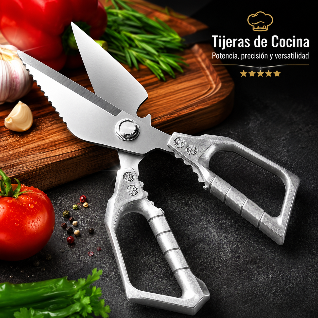 ✂️ ¡TIJERAS DE COCINA MULTIFUNCIONALES!