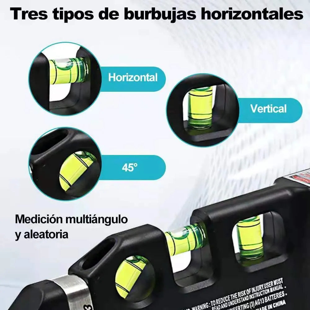 Nivelador de Medición Láser Multifuncional 4 en 1 HomeTecno™