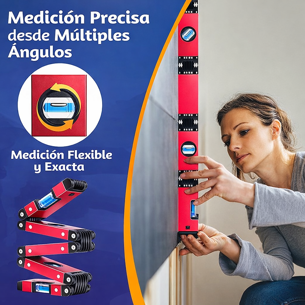 Nivel de Burbuja Plegable Multiángulo