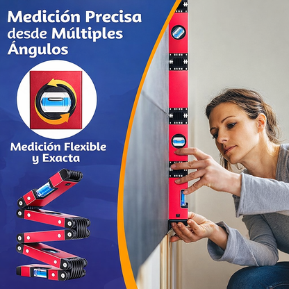 Nivel de Burbuja Plegable Multiángulo
