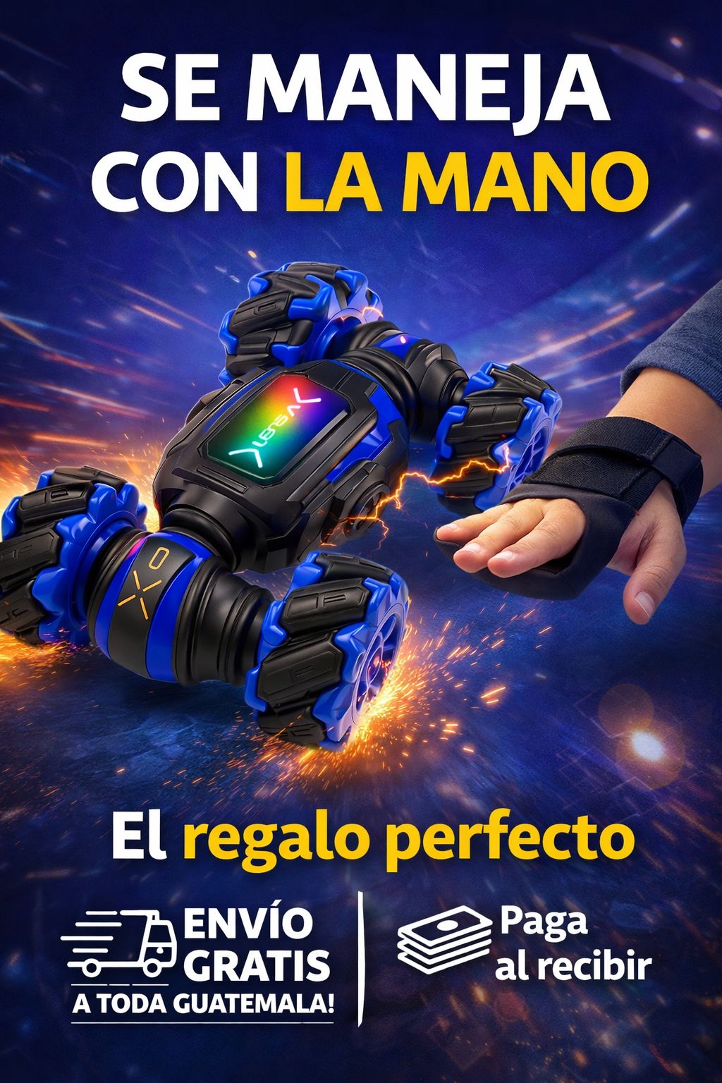 TURBOSTUNT™️RC - AUTO CONTROL POR GESTOS -ACROBACIAS⭐