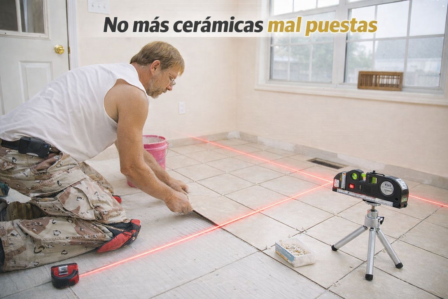 Nivelador de Medición Láser Multifuncional 4 en 1 HomeTecno™