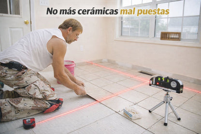 Nivelador de Medición Láser Multifuncional 4 en 1 HomeTecno™