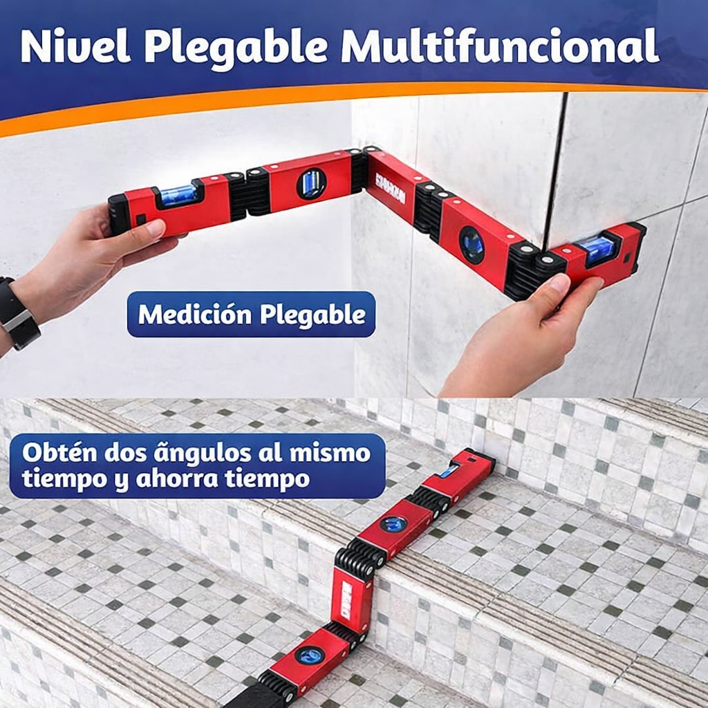 Nivel de Burbuja Plegable Multiángulo